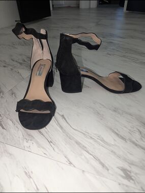 I.N.C Black Ankle-Strap Block Heel Sandals - Women